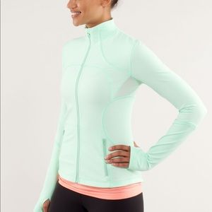 Lululemon Forme zip-up jacket- Fresh Teal